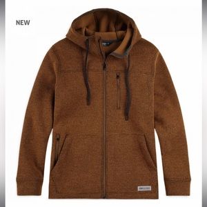 NEW Outdoor Research Men's Flurry Hoodie - Fleece Interior, Wool Exterior
